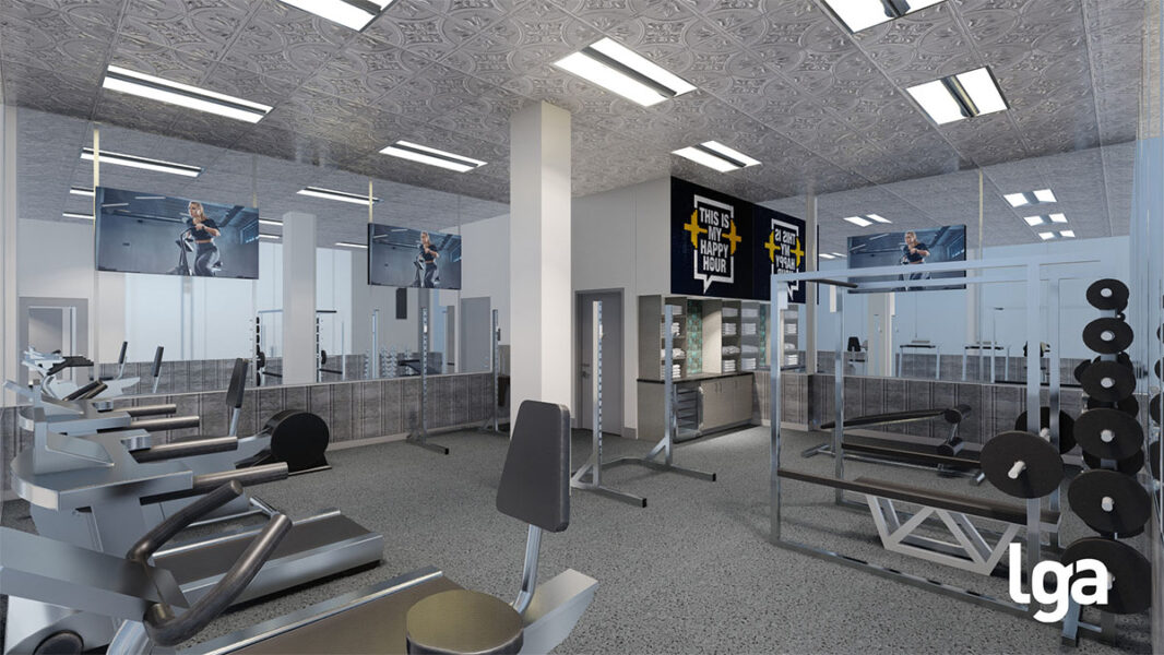 Updated fitness center with new equipment, water station and more